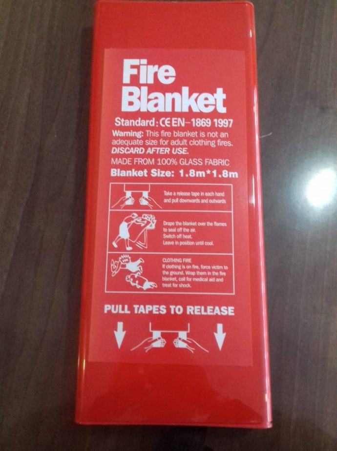 Fire Blanket big size 1.8m by 1.8m
