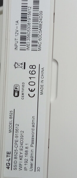 4G LTE B525 Sim card Wi-Fi Router
