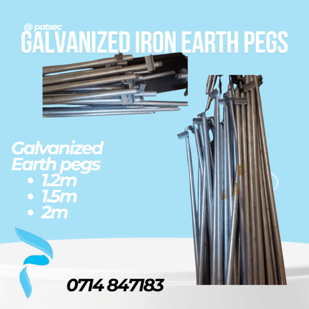 Galvanized iron Earth pegs