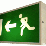 Fire Exit Sign Double Sided