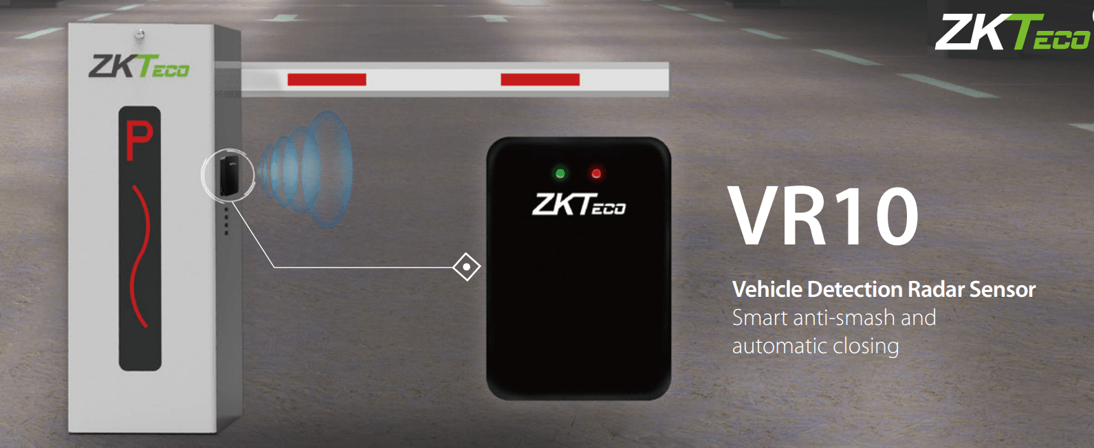 Zkteco VR10 Vehicle Detection Radar Sensor 2 Zkteco VR10 Vehicle Detection Radar Sensor