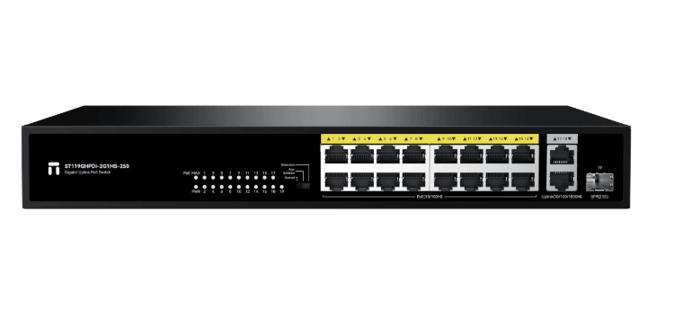 ST119GHPDI-2G1MS-250 16FE PoE+2GE Uplink + 2.5G SFP PoE Switch