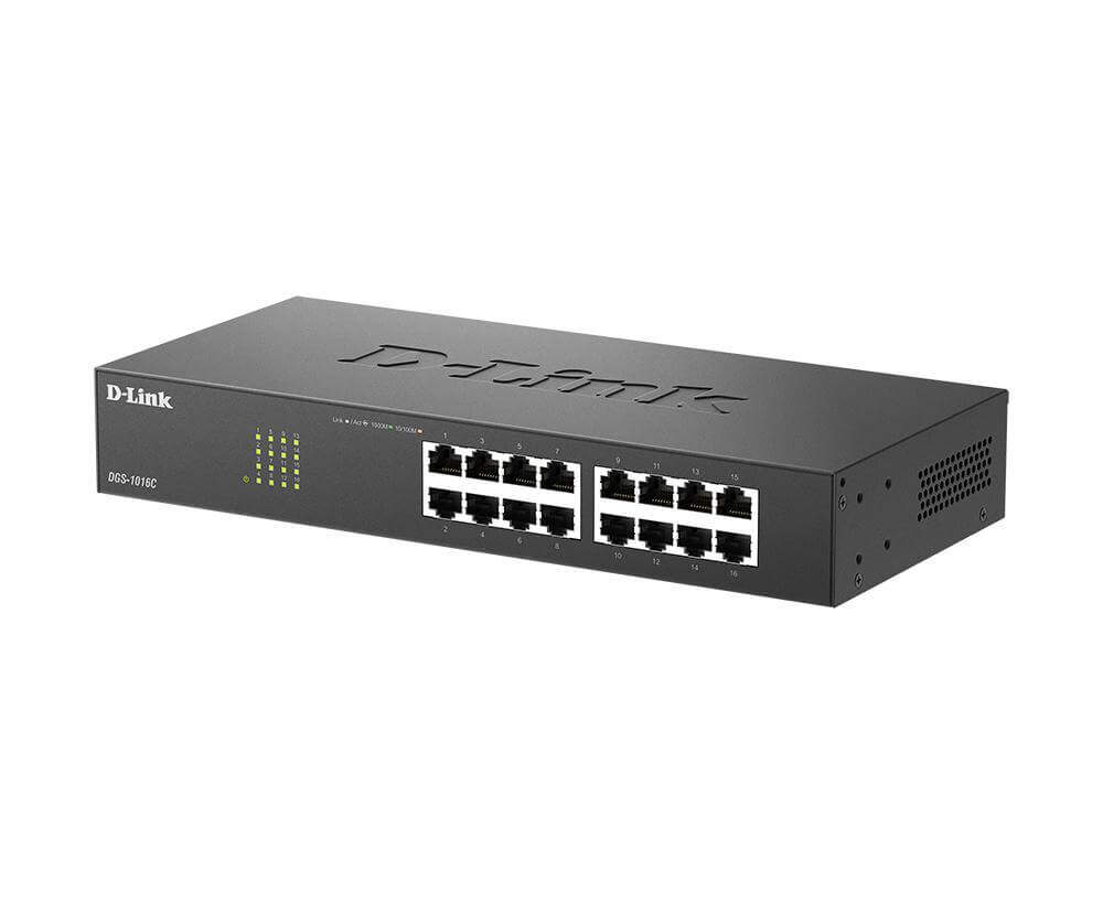 D-Link DGS-1016C 16-Port Gigabit Unmanaged Switch 1 D-Link DGS-1016C