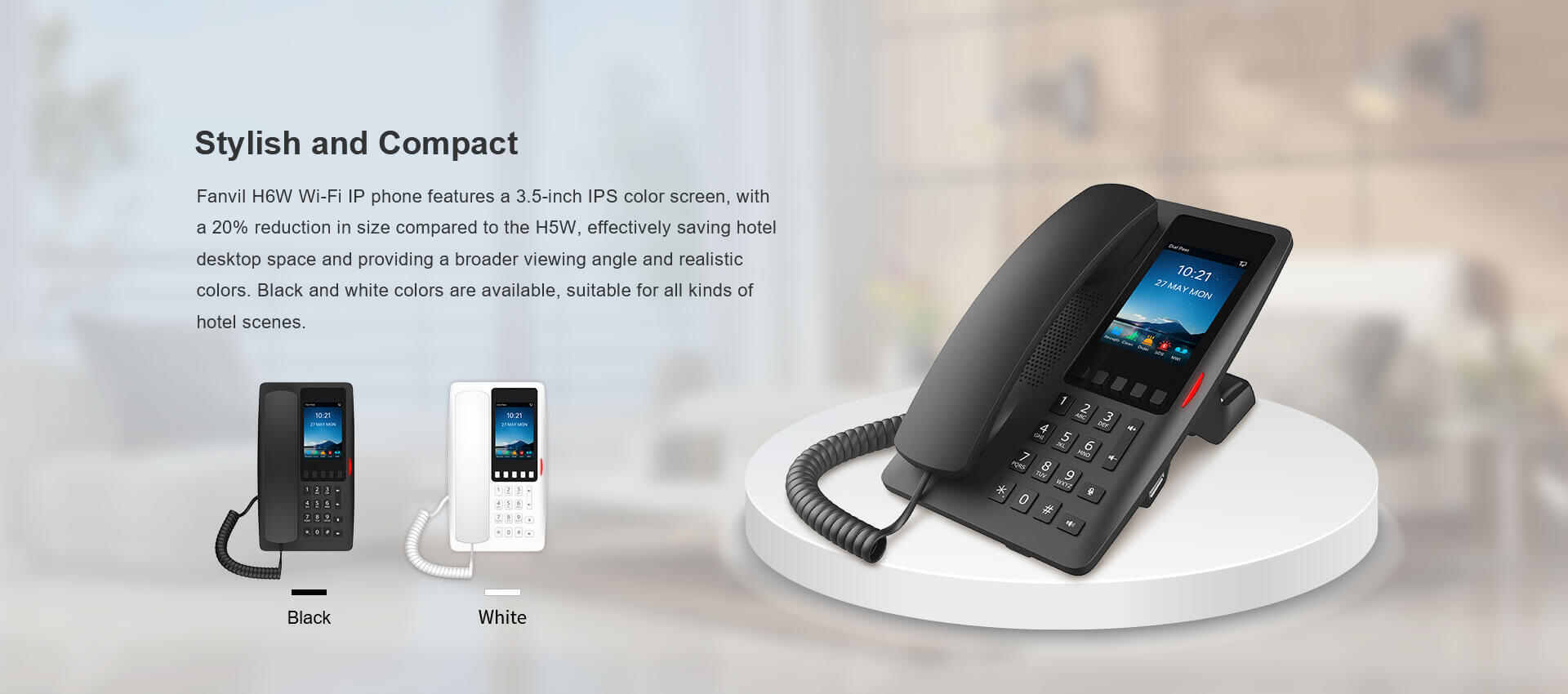 Fanvil H6W Wi-Fi IP Phone 1 Fanvil H6W Wi-Fi IP Phone