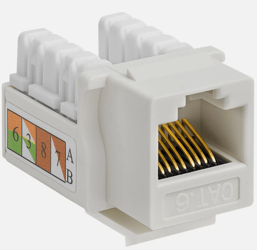 D-Link Cat6 RJ45 Keystone Jack – UTP Punch-Down Module 1 Cat6 RJ45 Keystone Jack – UTP Punch-Down Module