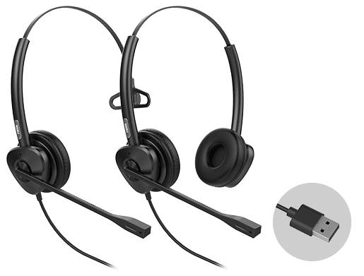 Fanvil HT301-U Single-Ear USB Headset – Noise Cancelling, Inline Controls 1 Fanvil HT301-U USB Headset