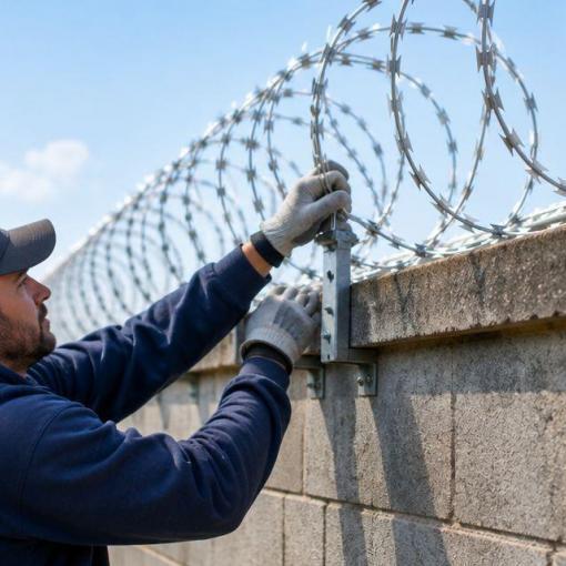 Can Razor Wire Be Installed on an Existing Wall?