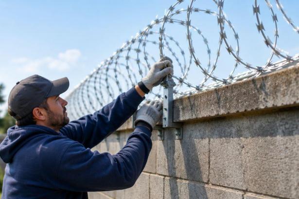 Can Razor Wire Be Installed on an Existing Wall?